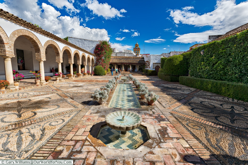 Beautiful open spaces in the Palacio de Viana, Cordoba, Córdoba, Spain