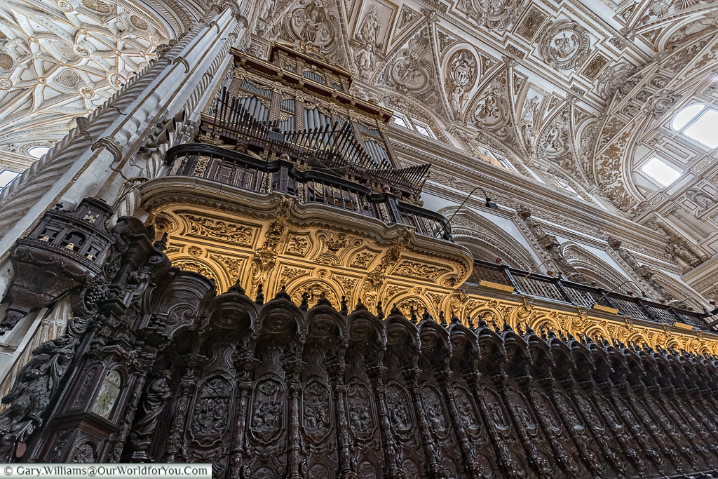 The detail in the choir is amazing, Cordoba, Córdoba, Spain