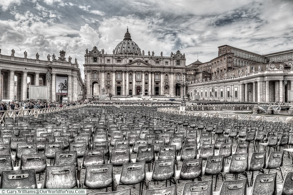 St. Peter's Basilica in the Vatican City, Rome, Italy