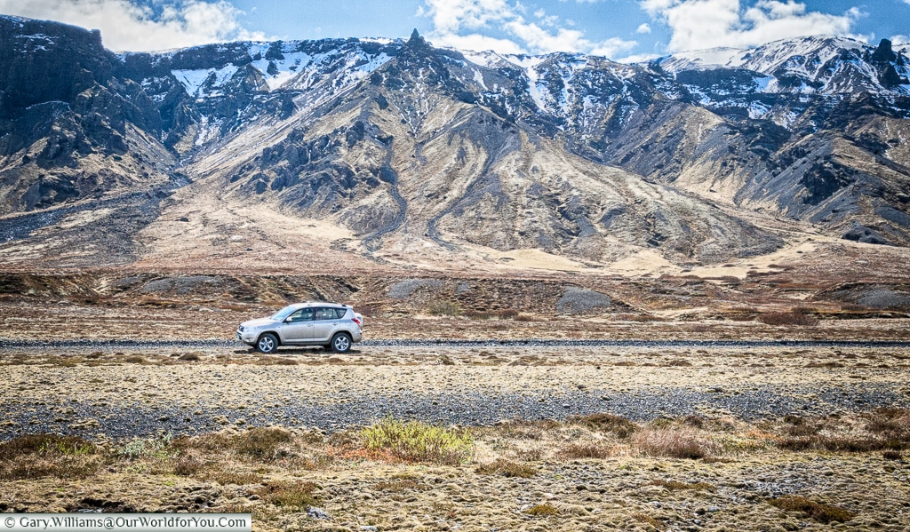 The Toyota RAV4 in Iceland in summer.