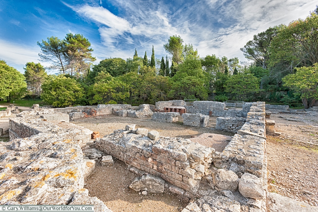 The remains of the baths, Glanum, Saint-Rémy-de-Provence, France