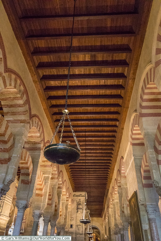 Beautifully lit, Mezquita – Mosque–Cathedral, Córdoba, Spain