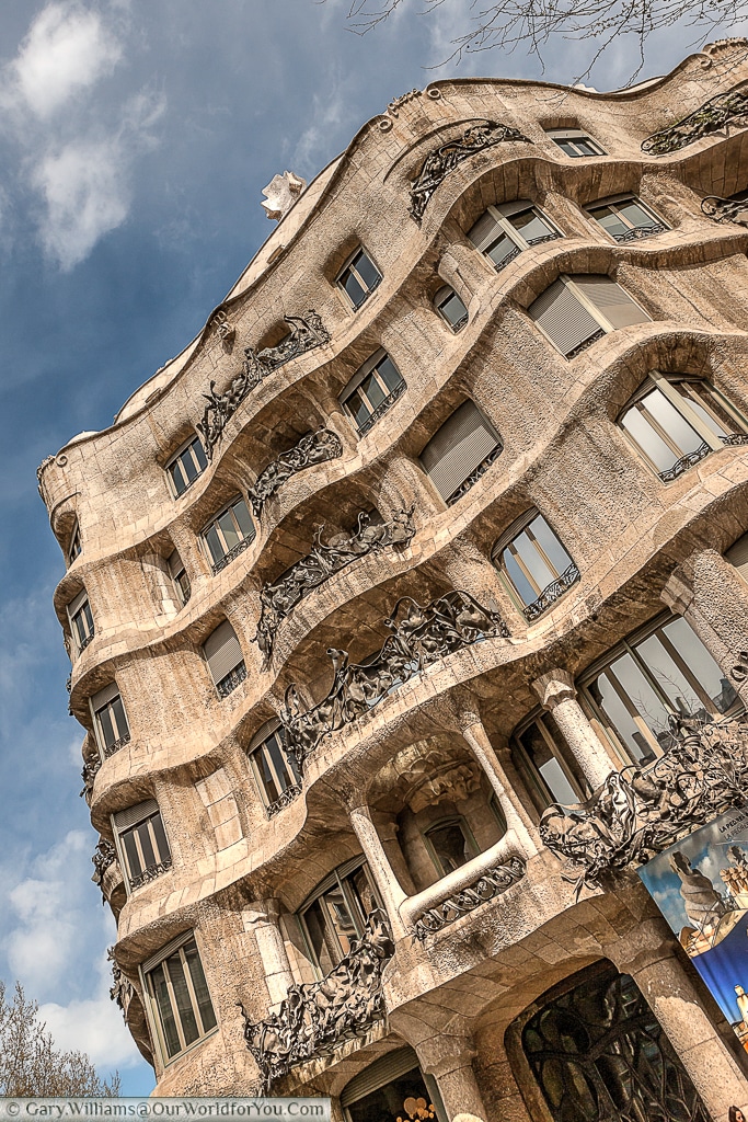 Casa Milà - Gaudi's masterpiece on the Passeig de Gràcia, Barcelona, Spain