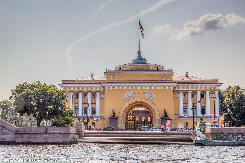 The Admiralty from the river, St Petersburg, Russia