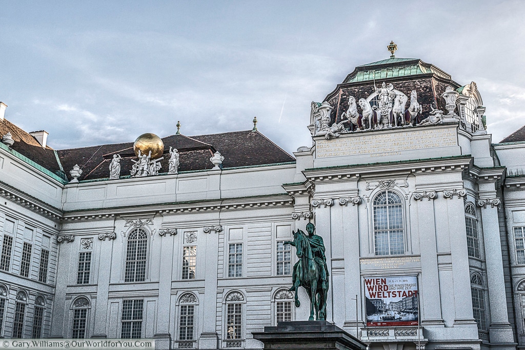 The Austrian National Library from Josefsplatz