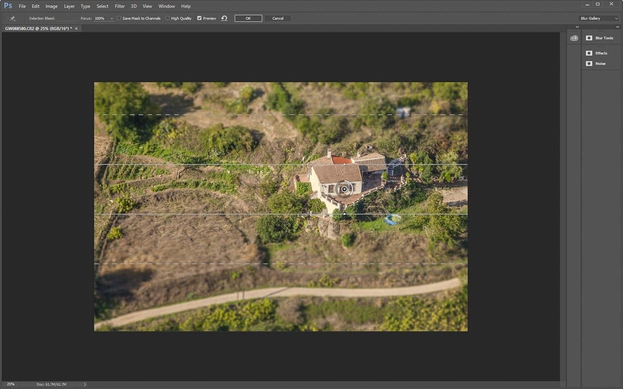 Miniature Effect With Tilt-Shift In Photoshop CS6
