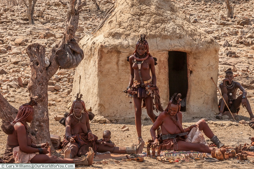 Gifts for sale from the Himba people, Damaraland, Namibia