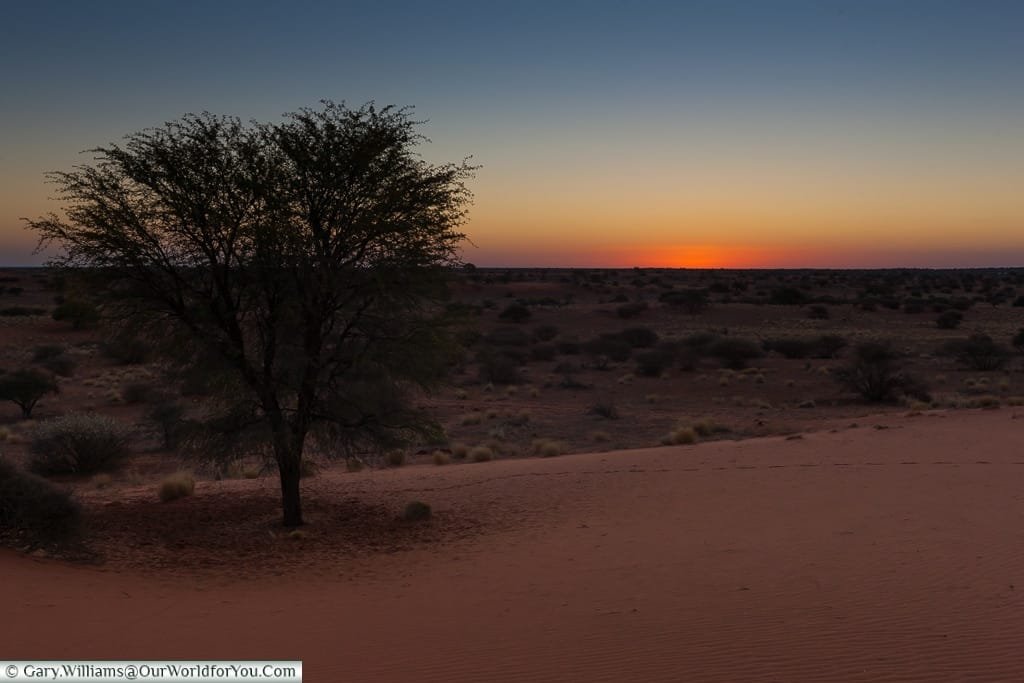 Sundowners at the Bagatelle Kalahari Game Ranch