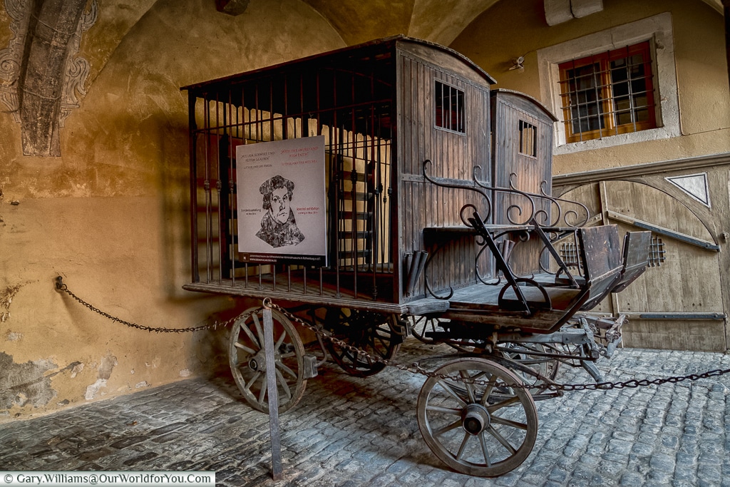 The child catcher's carriage, Rothenburg ob der Tauber, Germany