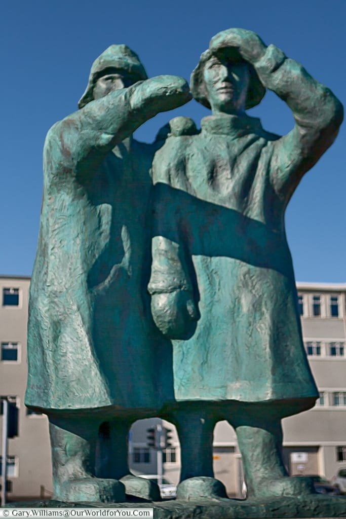 A monument to the fishermen, Iceland