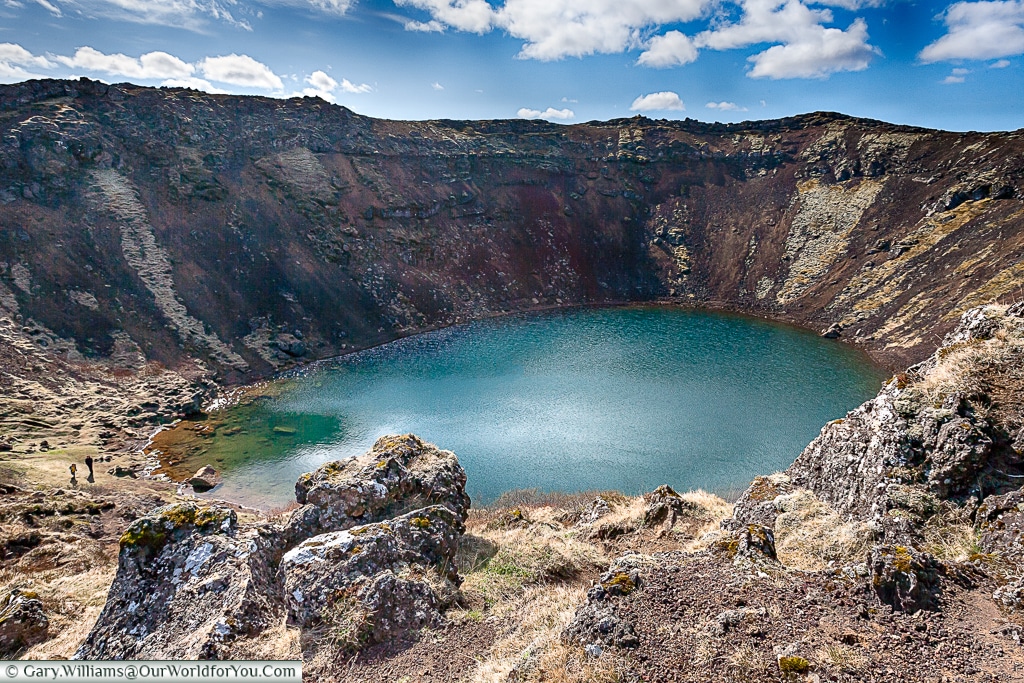 Kerið Crater Lake on the Golden Circle, Iceland