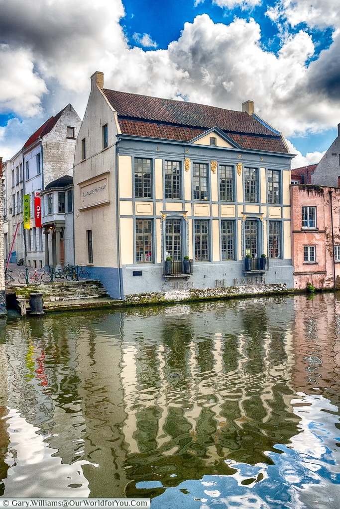 A canalside restaurant, Ghent, Belgium