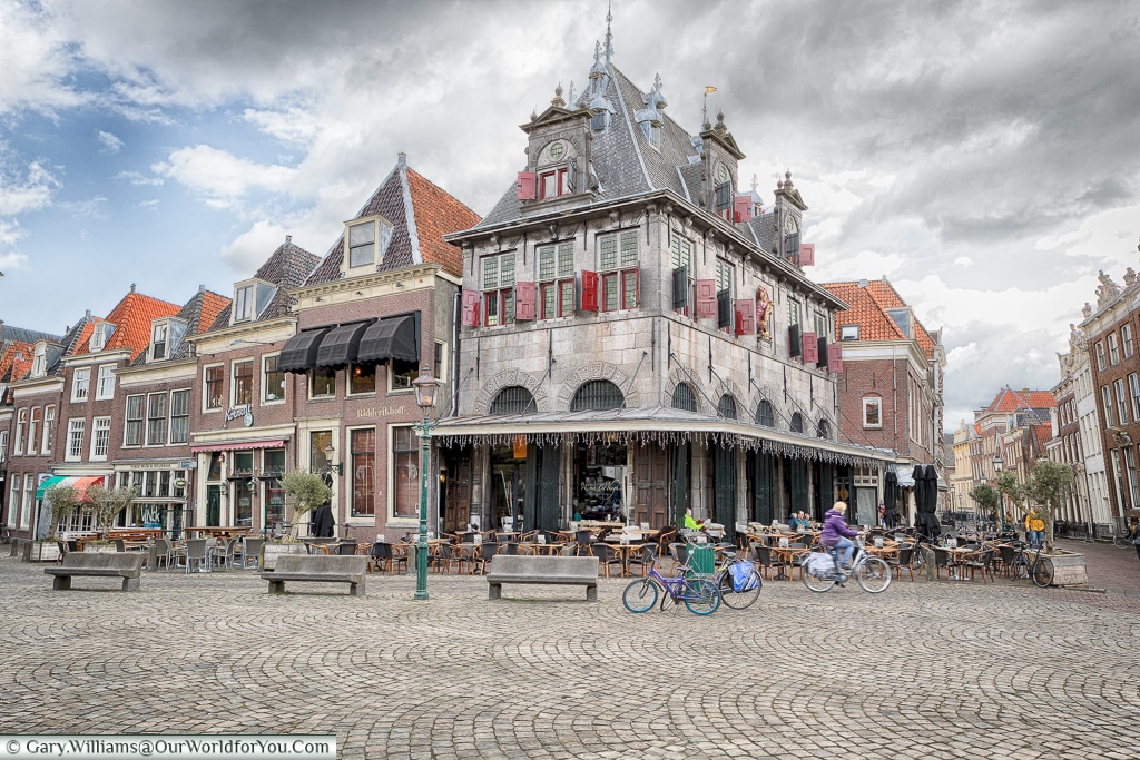 Rood Steen square in Hoorn, Holland, Netherlands