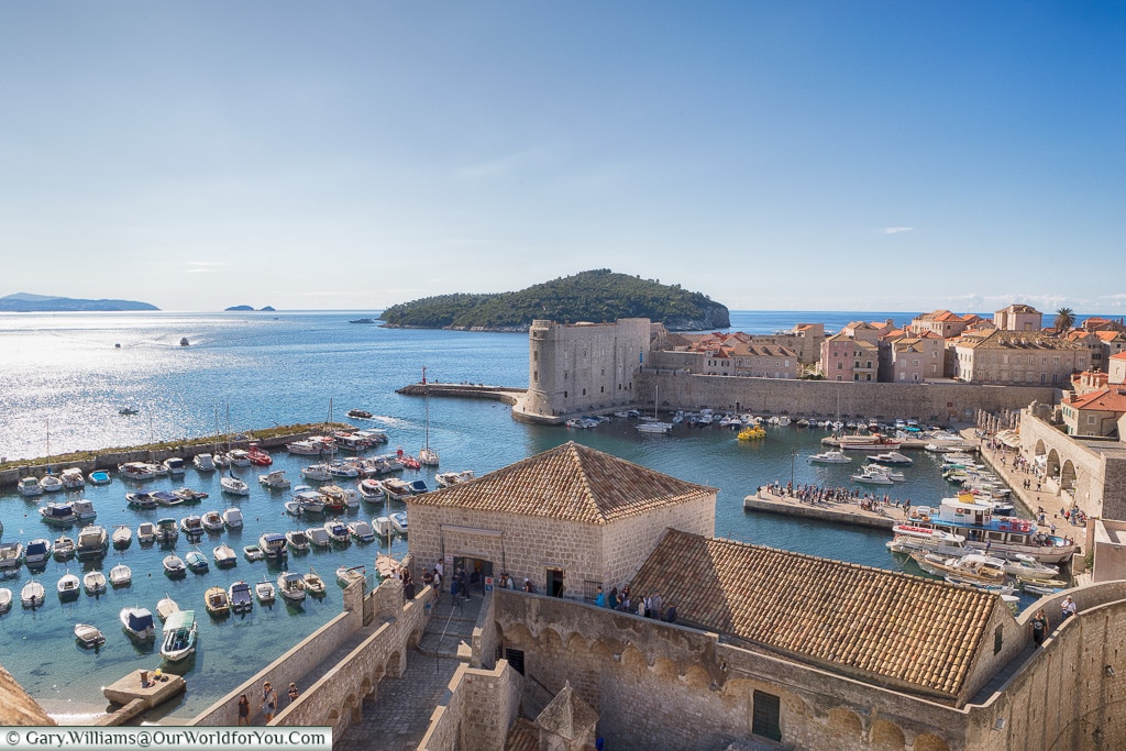 Overlooking the harbour, Dubrovnik, Croatia