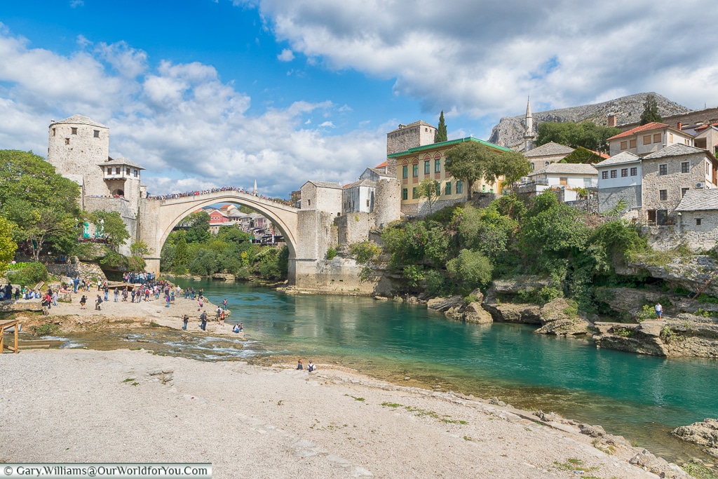 The Stari Most and the Neretva River, Mostar, Bosnia and Herzegovina