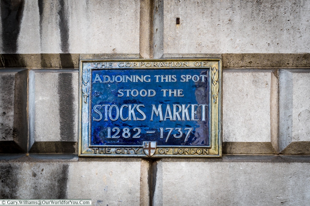 The old Stocks Market, City of London, London, England, UK