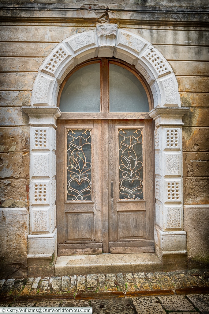 A doorway in Poreč, Croatia
