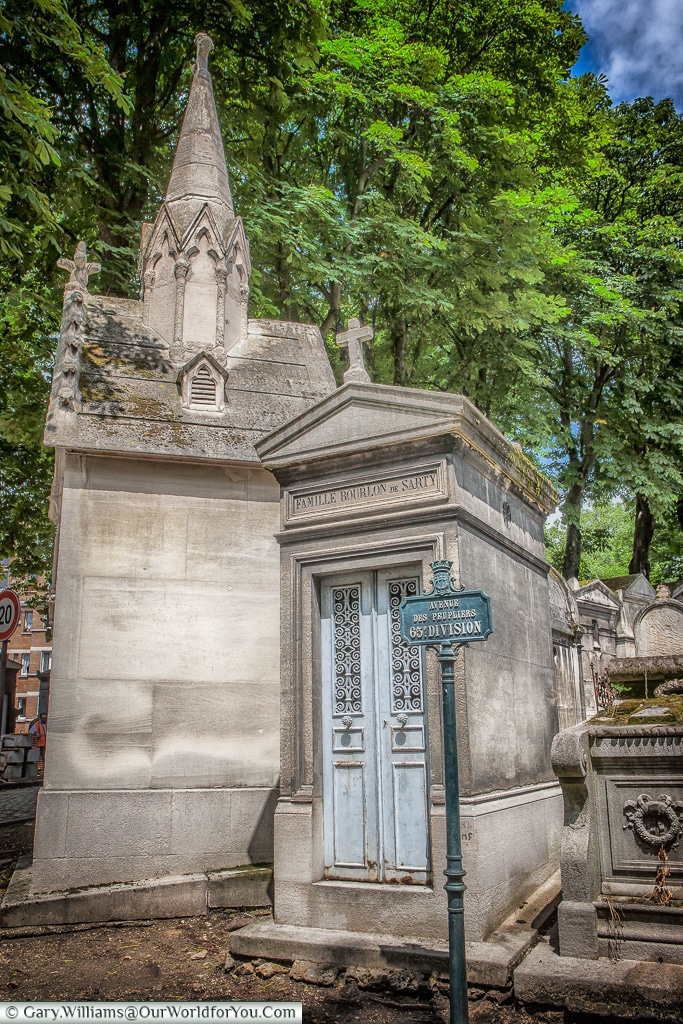 At an entrance, Père Lachaise Cemetery, Paris, France