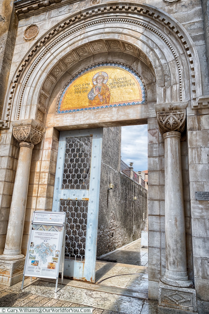 Entrance to the Basilica, Poreč, Croatia