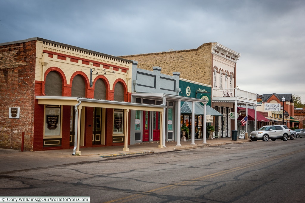 Main Street, Balstrop, Texas, America, USA