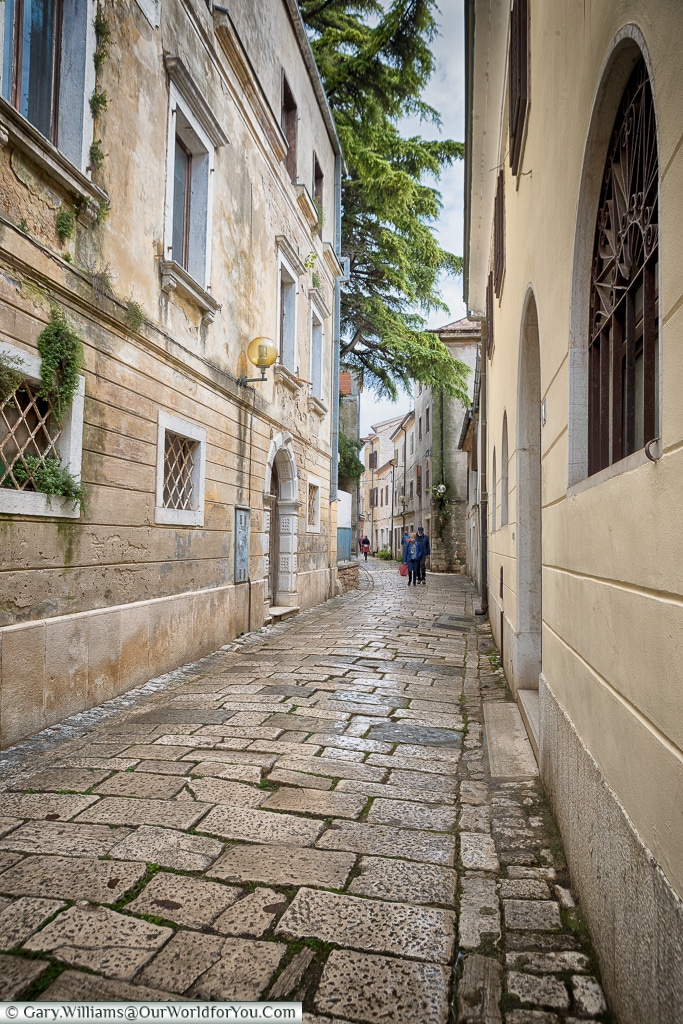 The cobbled lanes, Poreč, Croatia