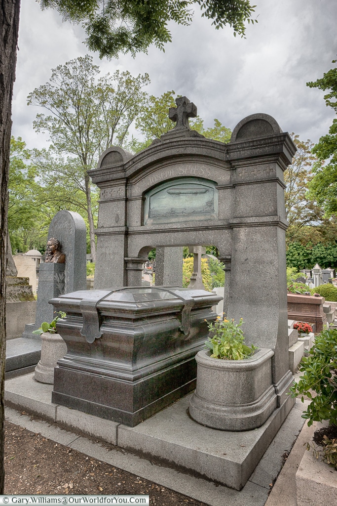 The last resting place of Joseph Spiess Père Lachaise Cemetery, Paris, France