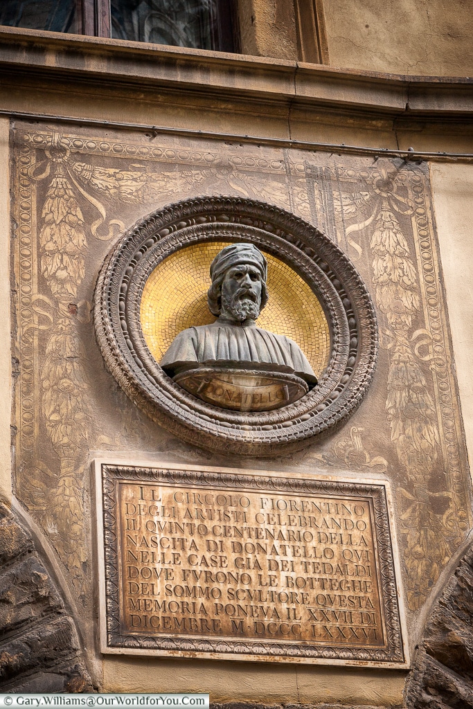 Monument to Donatello, Florence, Tuscany, Italy