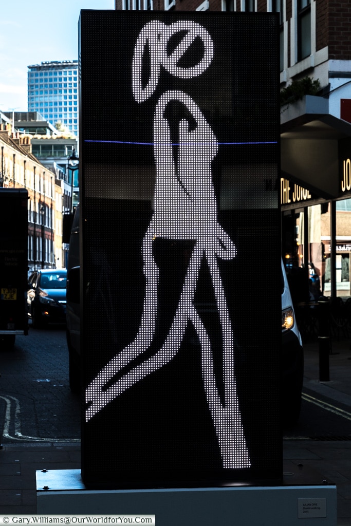 Shaida Walking, Lumiere London, London, England, UK