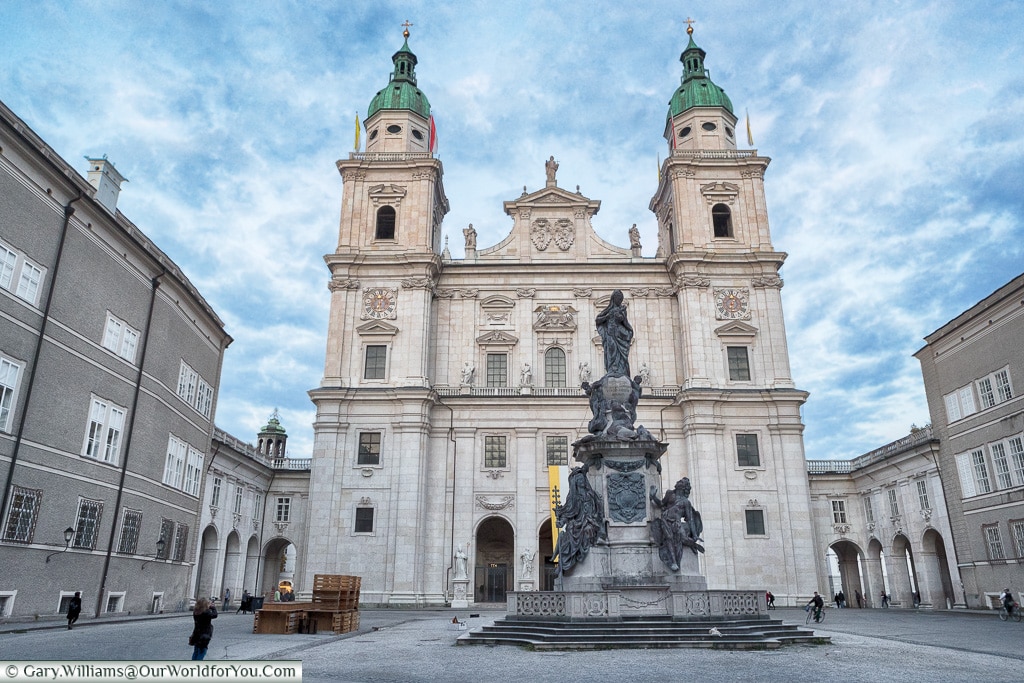 The Cathedral from Domplatz, Salzburg, Austria