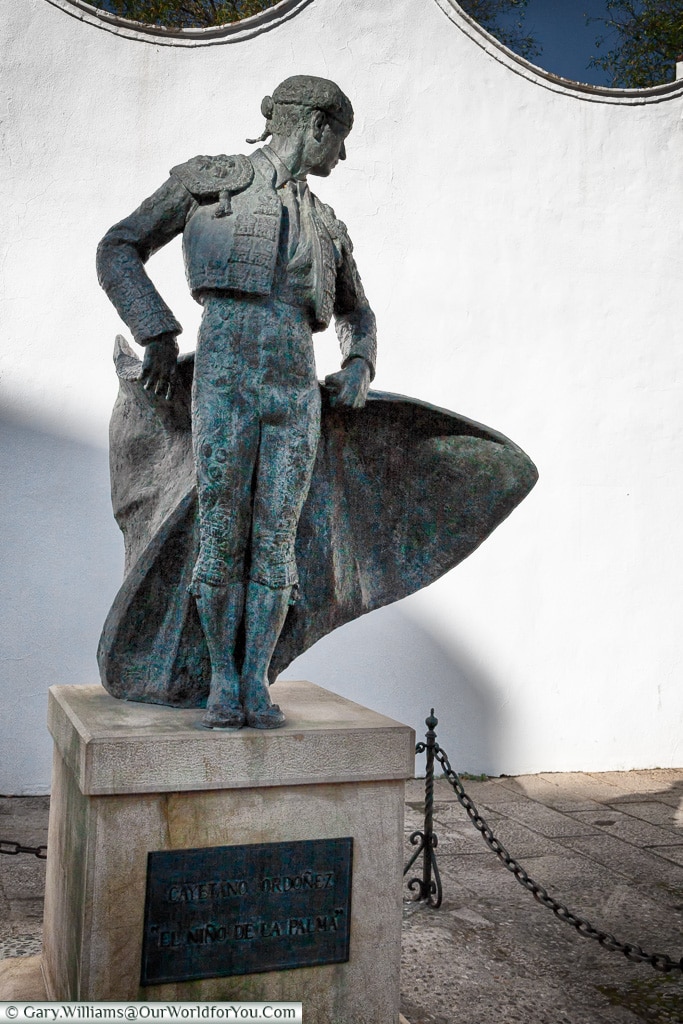The statue to Cayetano Ordóñez, Ronda, Spain