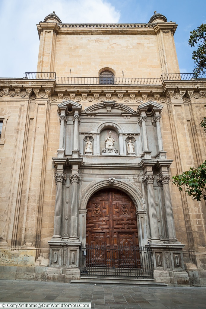 A door to the Cathedral, Granada, Spain