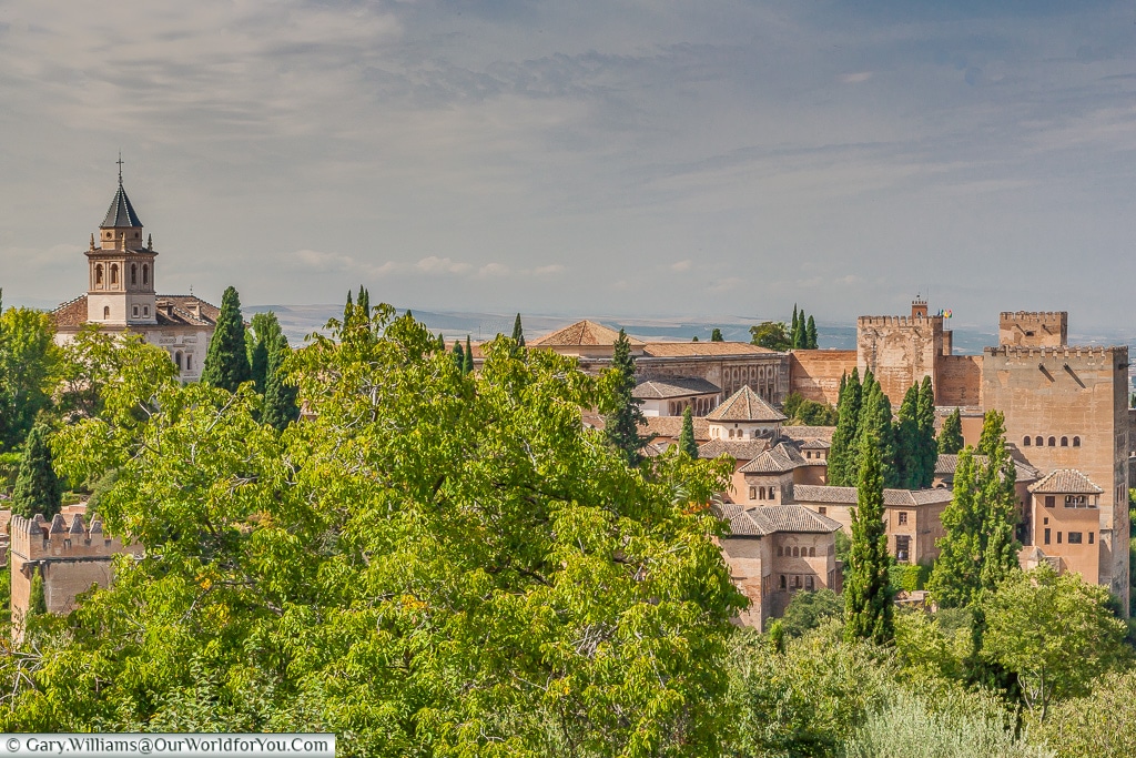 A view from the gardens, Granada, Spain