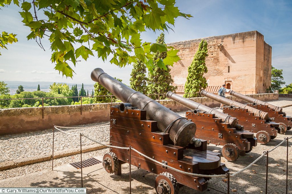 Cannons at the Alhambra, Granada, Spain