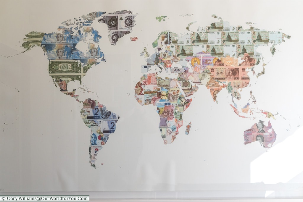 The world currency collage