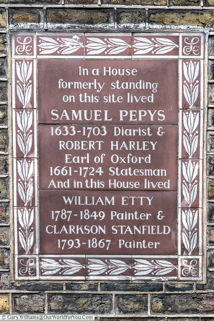 Not all round, Blue Plaques, London, England