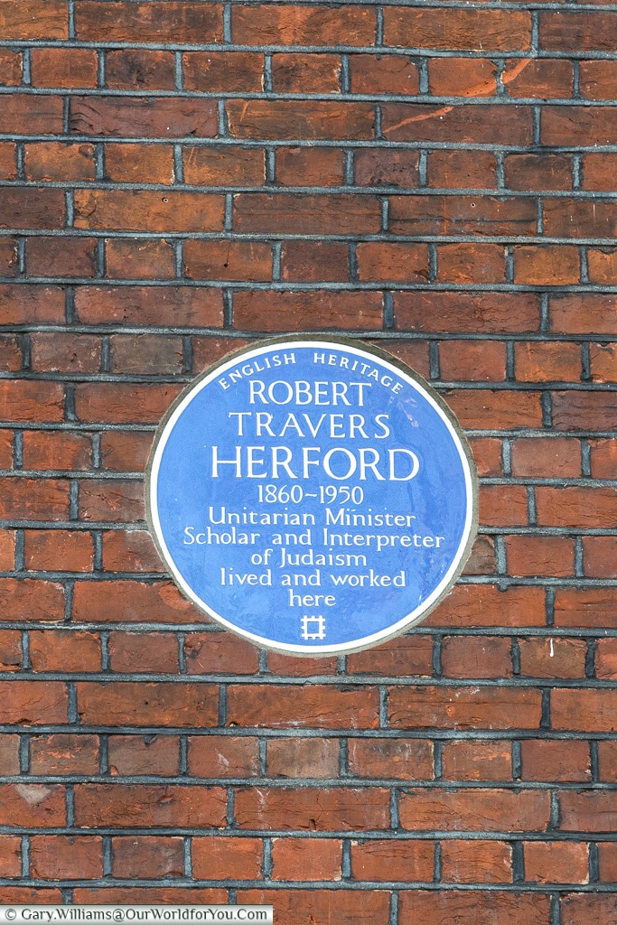 R. Travers Herford, Blue Plaques, London, England