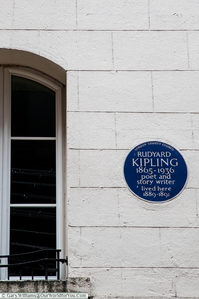 We all know Rudyard, dont we? Blue Plaques, London, England