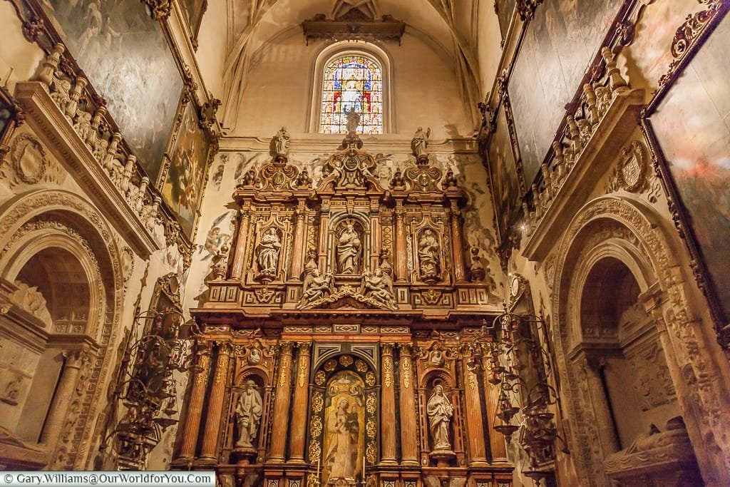 Amazing detail inside the Cathedral, Seville Cathedral, Seville, Spain