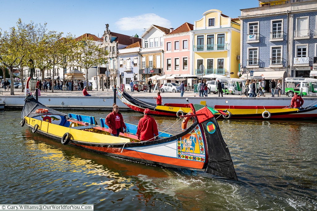 Traditional boats in Aveiro, Portugal