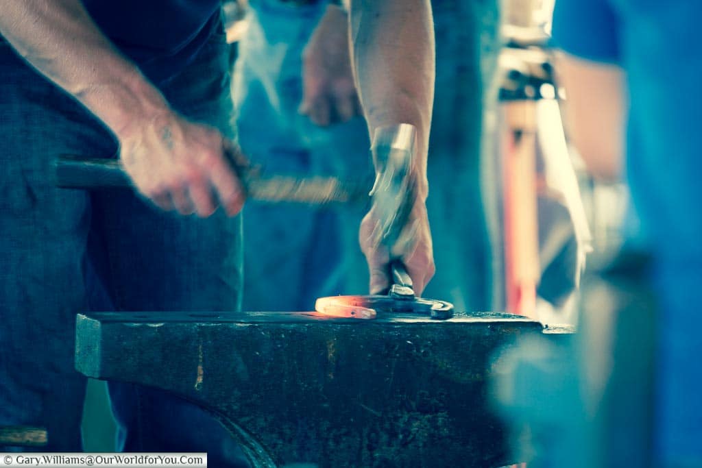 Blacksmiths at work, Kent County Show, Kent, England, UK