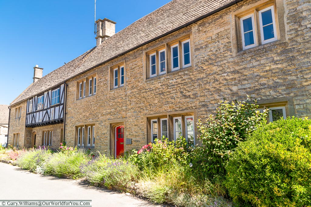 Historic Cotswold stone building in Northleach