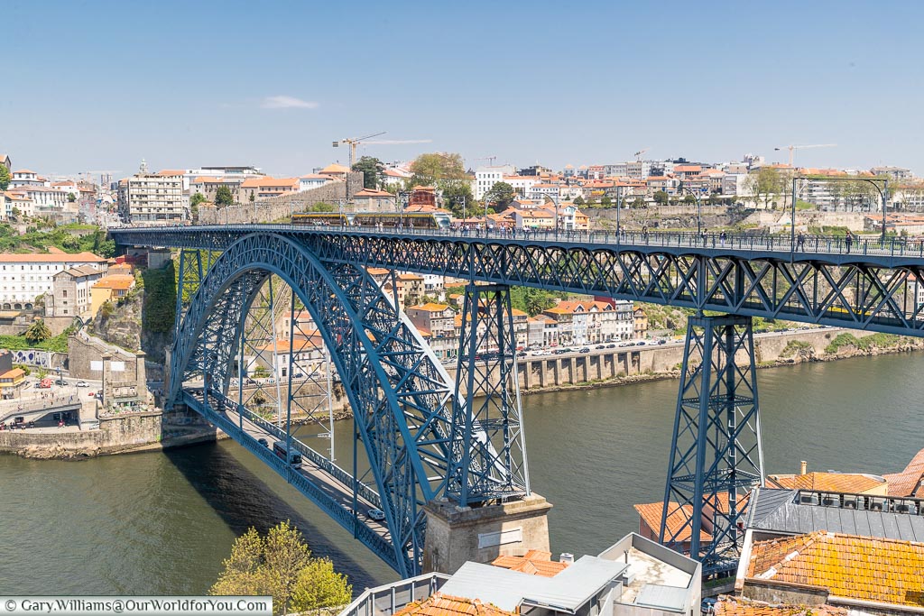 The Dom Luís I Bridge, from a different angle, Porto, Portugal