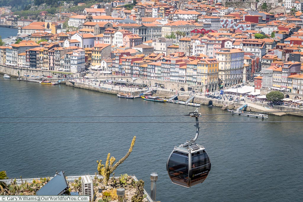 The cable car over the city, Porto, Portugal