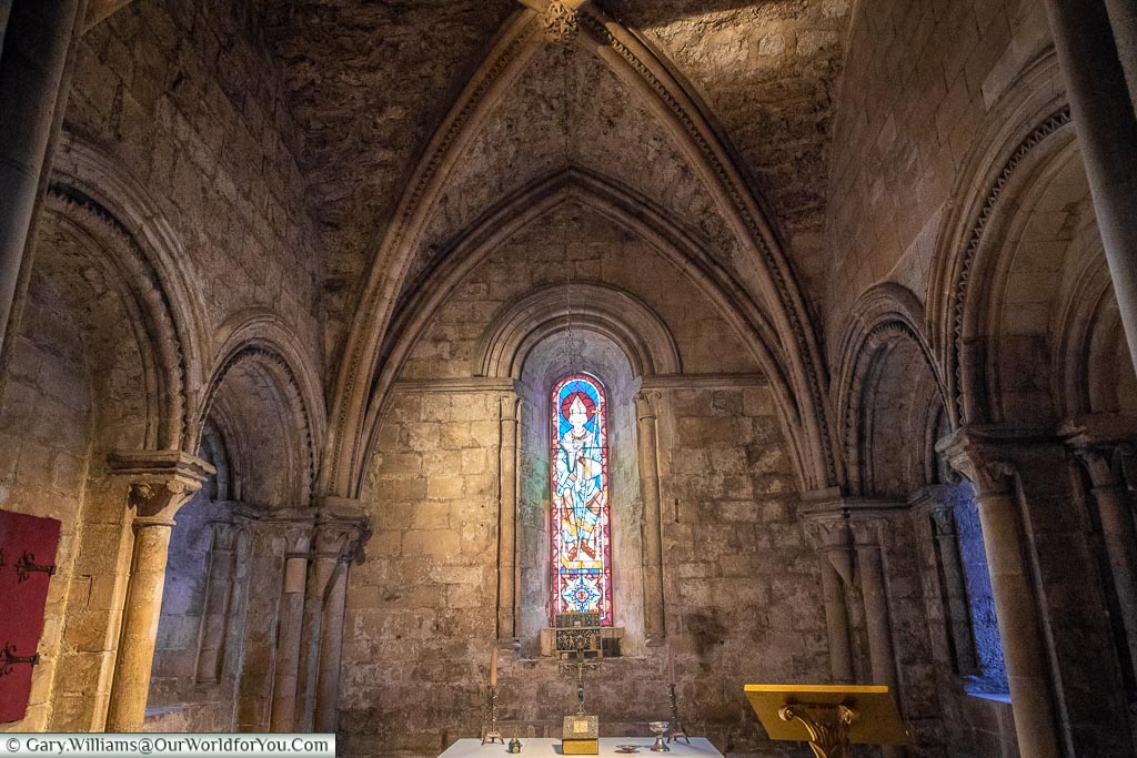 The chapel inside the Great Keep, Dover Castle, Dover, Kent, England
