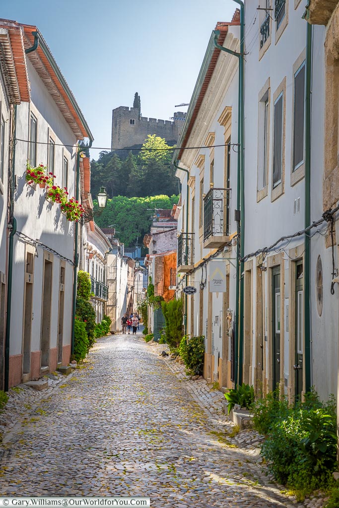 A cobbled street, Tomar, Portugal