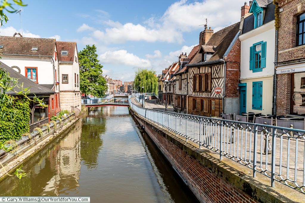 A view along the River Somme, Amiens, France