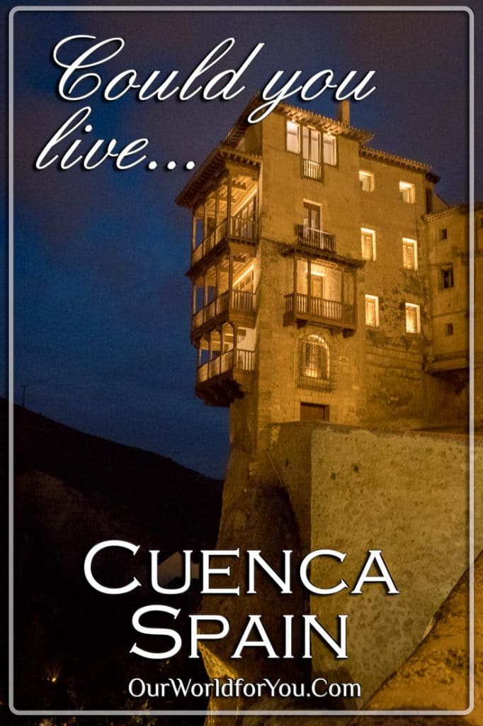 Casas Colgadas at night, Cuenca, Spain