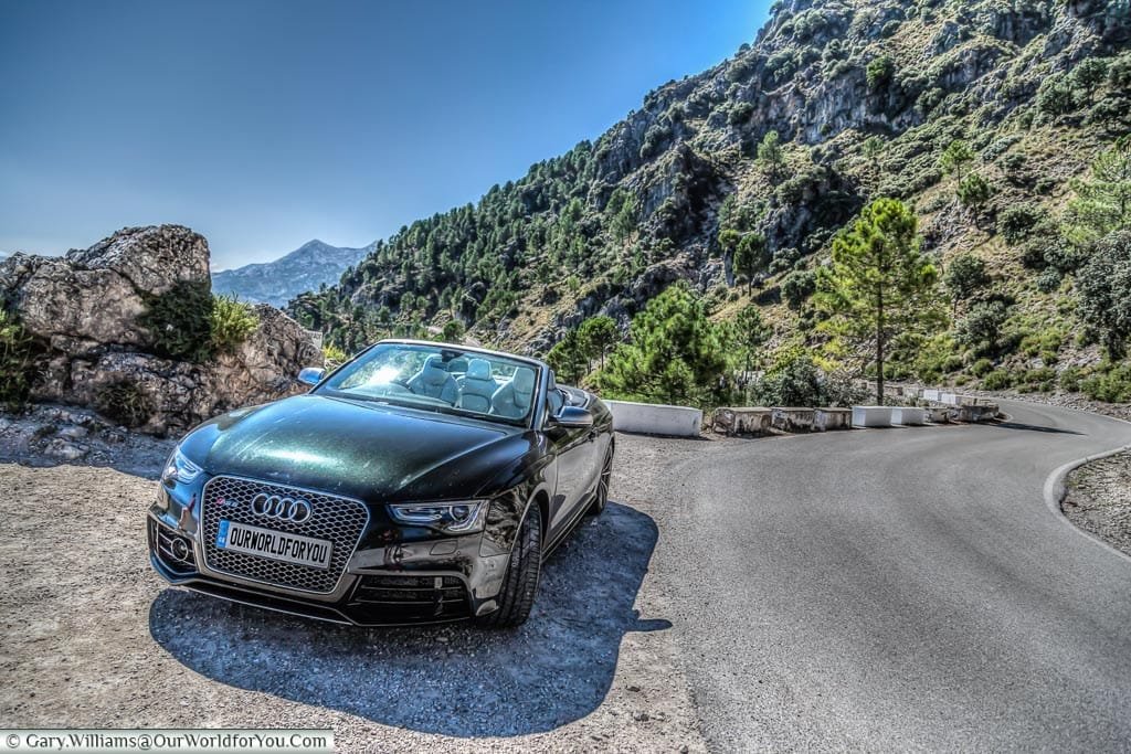 Parked up in a lay-by on a Spanish road trip