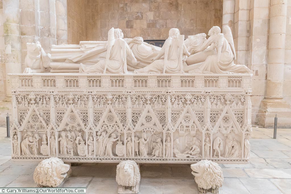 The Tomb of Pedro I, Monastery of Alcobaça, Portugal