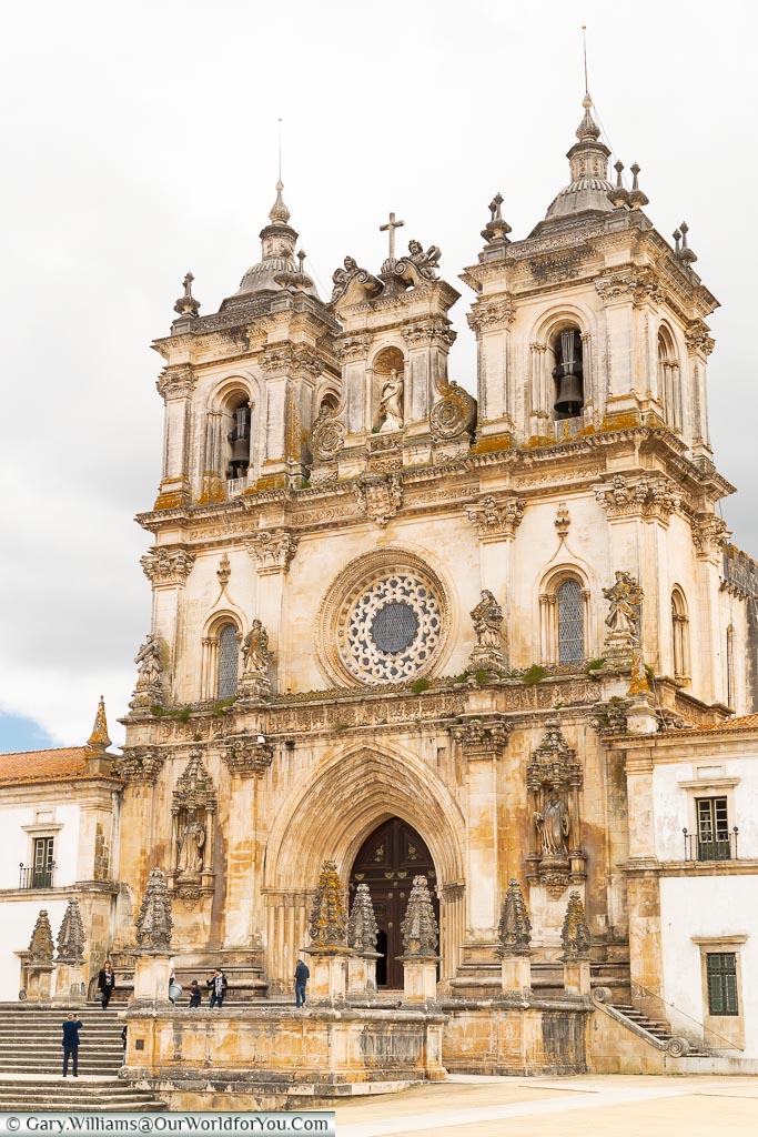 The entrance to the Monastery of Alcobaça, Portugal